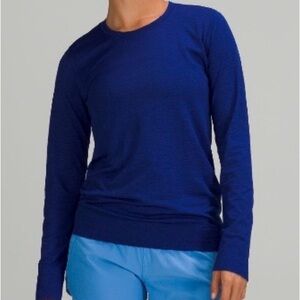 Lululemon Swiftly Relaxed Long-Sleeve Hip Length Shirt Larkspur Size 6